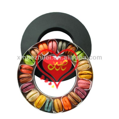 Exquisite Round paper macaron box wholesale